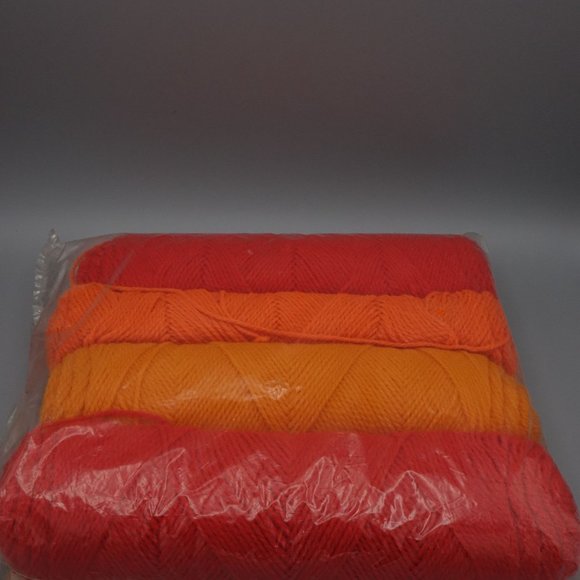 Bucilla Crochet Sweater Vest, Poncho Kit in Bright Oranges, One Size Fits All, D - Picture 6 of 10